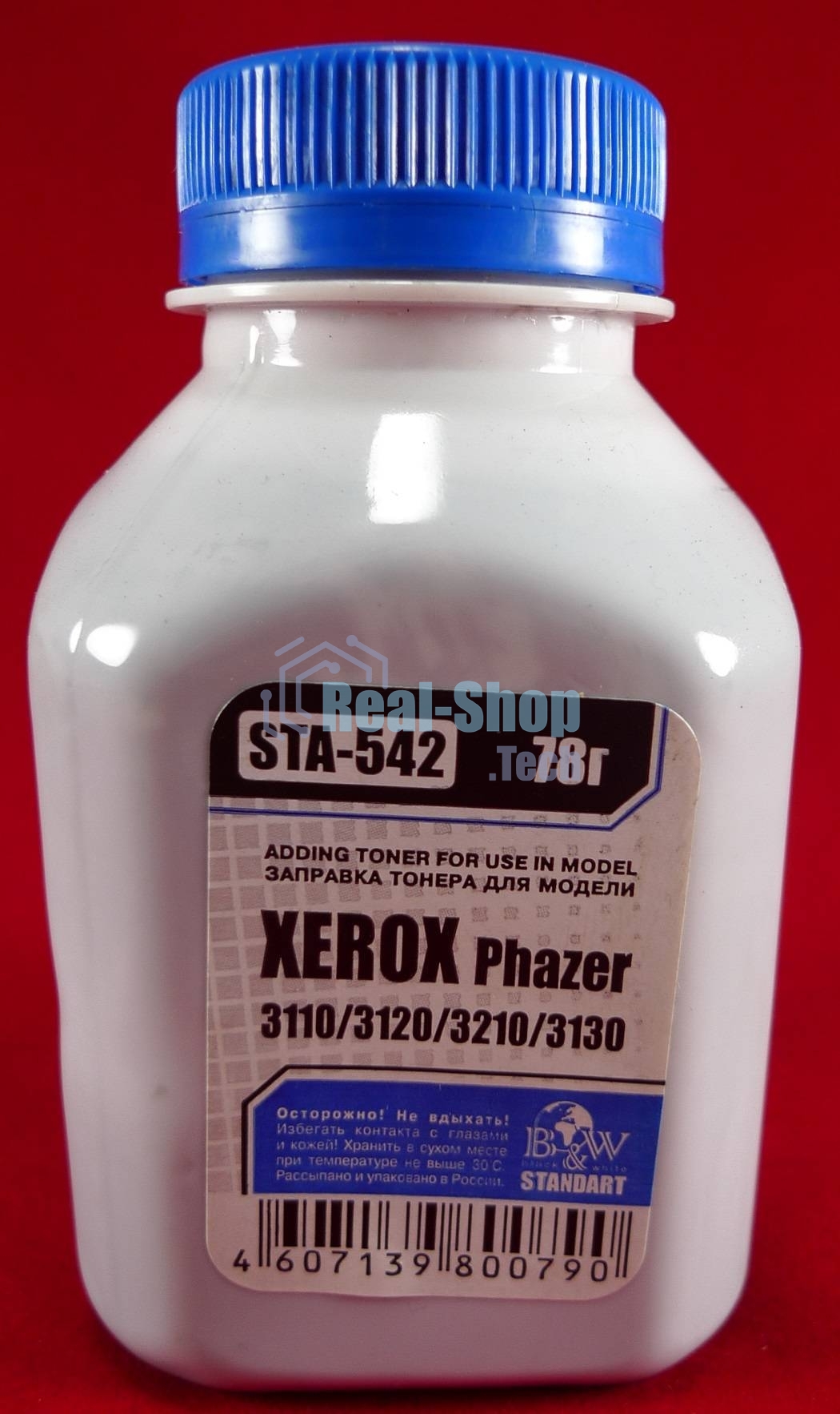 Тонер Xerox Phaser 3110/3119/3120/3121/3130/3210/PE 16 (фл, 78г) B&W Standart фас России