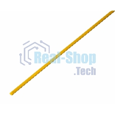 Термоусадочная трубка Rexant 2,0/1,0 мм, желтая, упаковка 50 шт. по 1 м