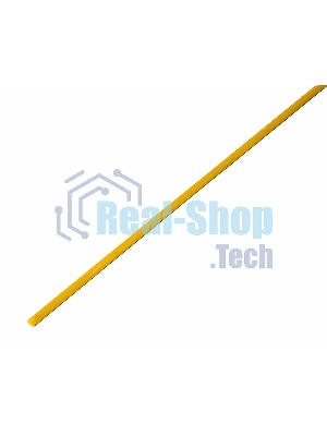 Термоусадочная трубка Rexant 2,0/1,0 мм, желтая, упаковка 50 шт. по 1 м