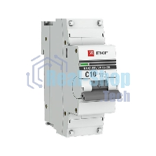 Выключатель автоматический модульный 1п C 10А 10кА ВА 47-100 PROxima EKF mcb47100-1-10C-pro