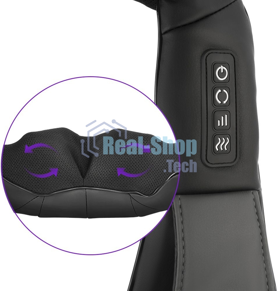 Электромассажёр Kitfort Мощность 24 Вт.Количество скоростей 3.Инфракрасный прогрев