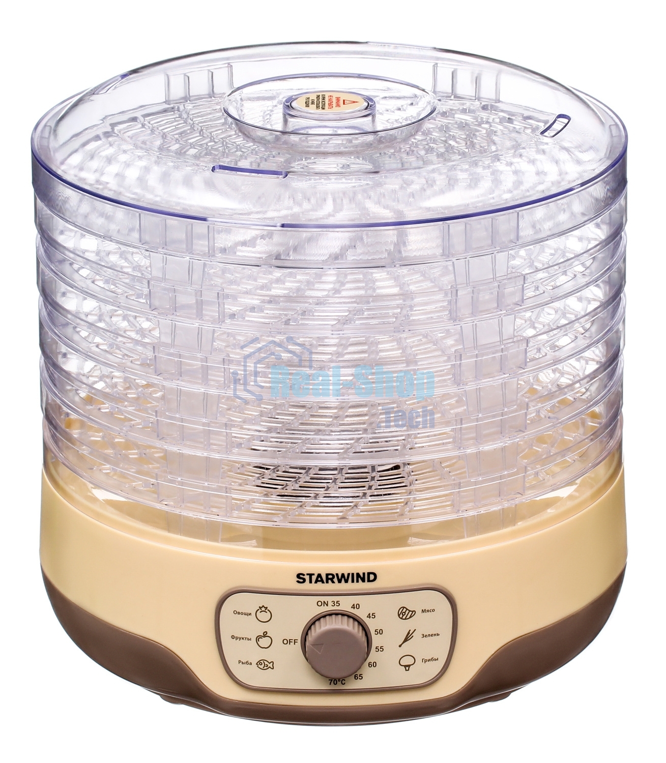 Сушка для фруктов и овощей Starwind SFD2520 5под. 250Вт белый