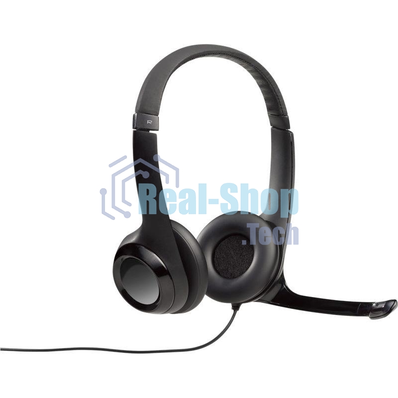 Гарнитура проводная Logitech Headset Logitech H390 USB черный