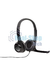 Гарнитура проводная Logitech Headset Logitech H390 USB черный