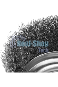 Щетка для УШМ Сибртех 125 мм М14, чашка, витая проволока 0,3 мм