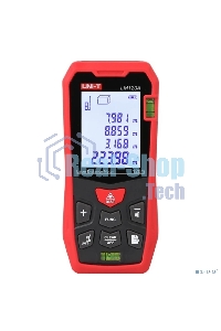 Лазерный дальномер UNI-T LM120A Диапазон расстояний (120 м); Тип дисплея (ЖК); Единицы измерения (м/фут/дюйм); Основа измерения (спереди/сзади);