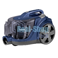 Пылесос BBK BV1901 синий/серый, 400/2200 Вт, уборка сухая, пылесборник контейнер 3 л