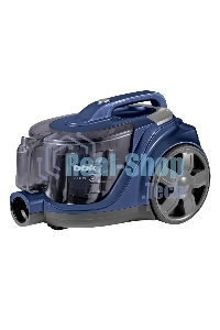 Пылесос BBK BV1901 синий/серый, 400/2200 Вт, уборка сухая, пылесборник контейнер 3 л