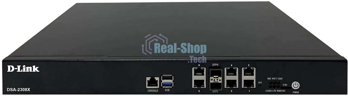 Маршрутизатор D-Link DSA-2308X/A1A, 6x1000Base-T, 2x10Gbase-X SFP+, 2xUSB ports, RJ45 Console