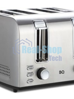Тостер BQ T2001 чёрный/нержавеющая сталь, 1500 Вт, 4 слота