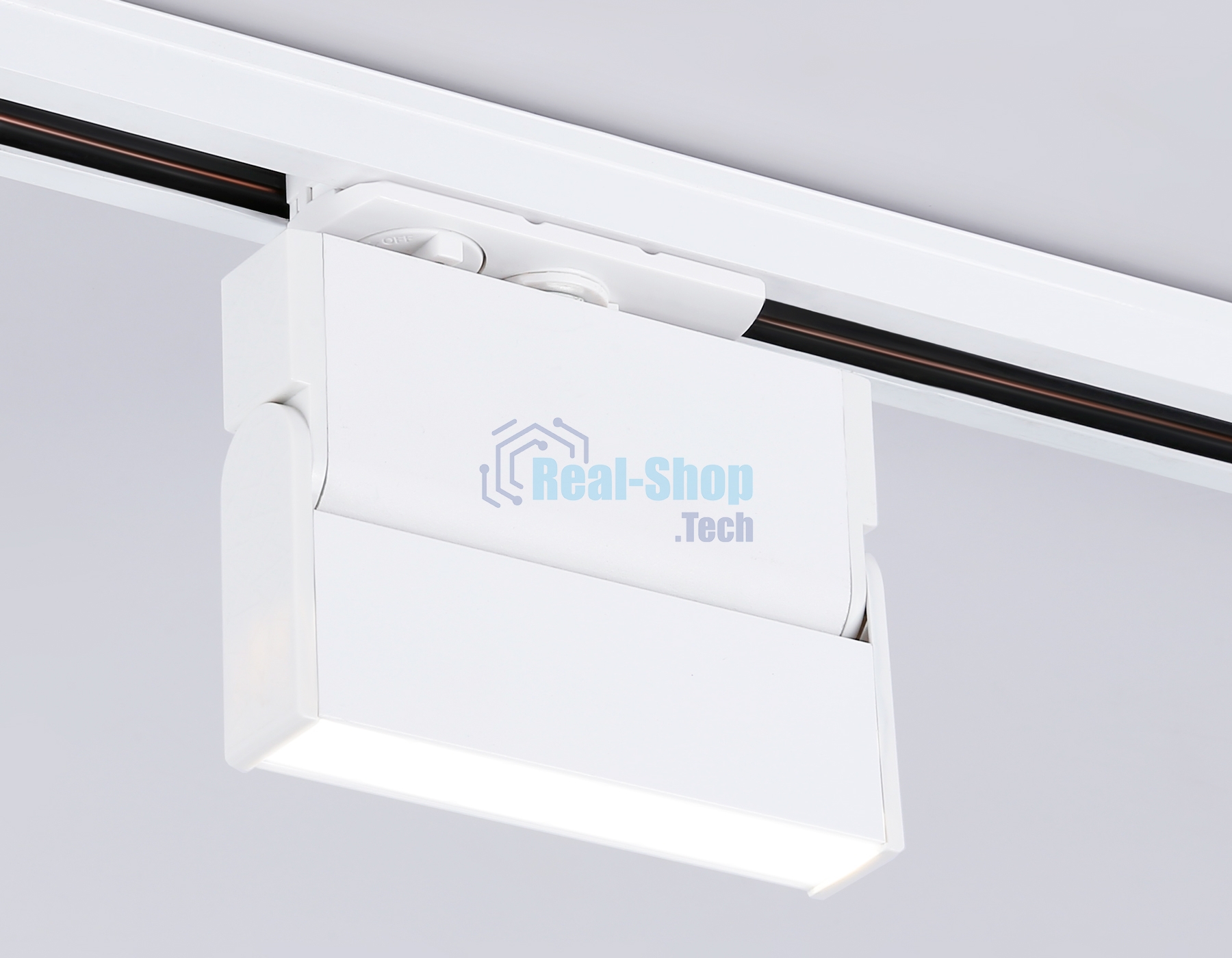 Трековый однофазный светодиодный светильник Ambrella light GL6801 WH белый LED 6W 4200K 115*22*87