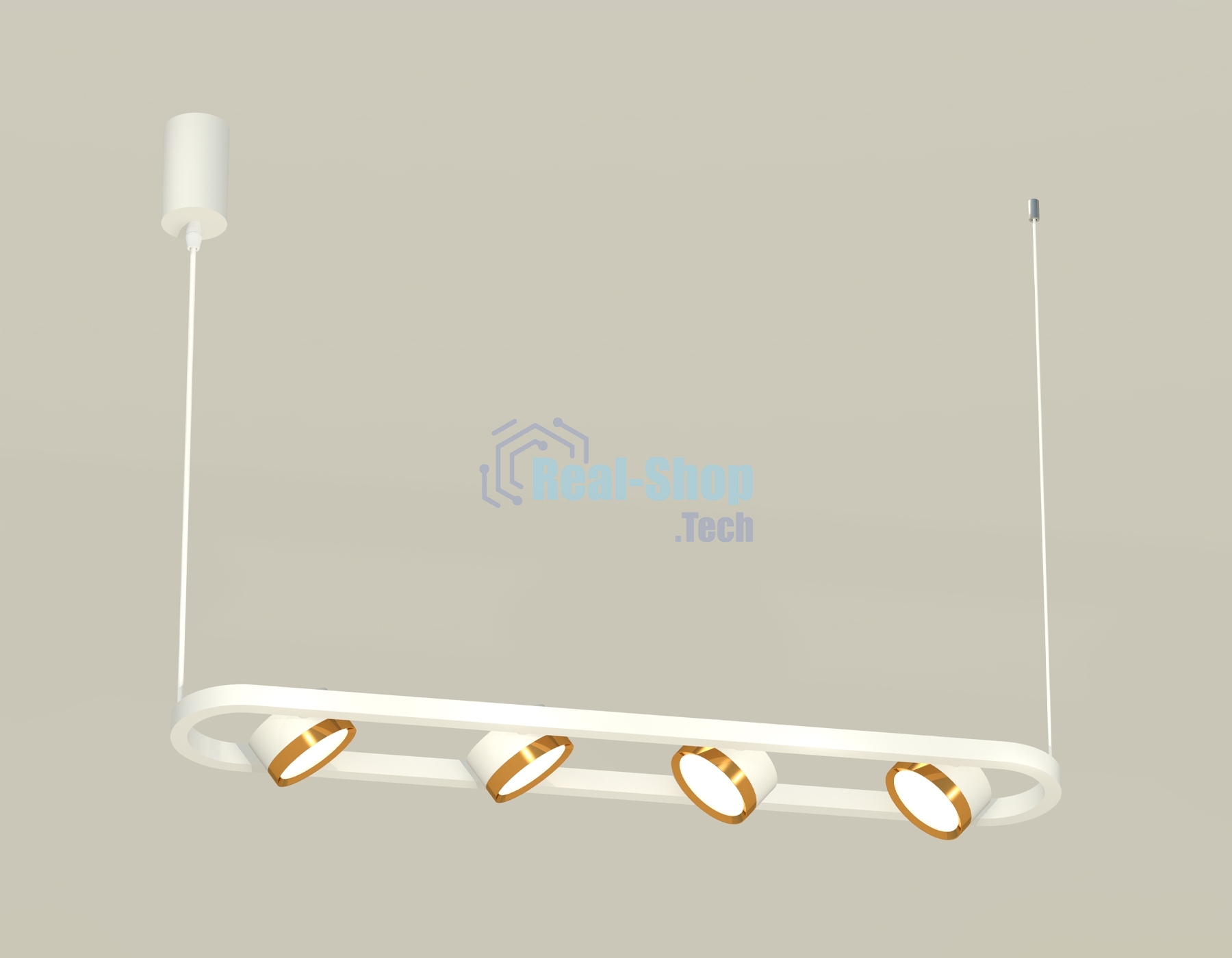 Светильник Ambrella light XB9163102/4 SWH/PYG белый песок/золото желтое полированное GX53 (C9163, N8124)