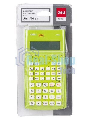 Калькулятор научный Deli E1710A/GRN зеленый 10+2-разр.