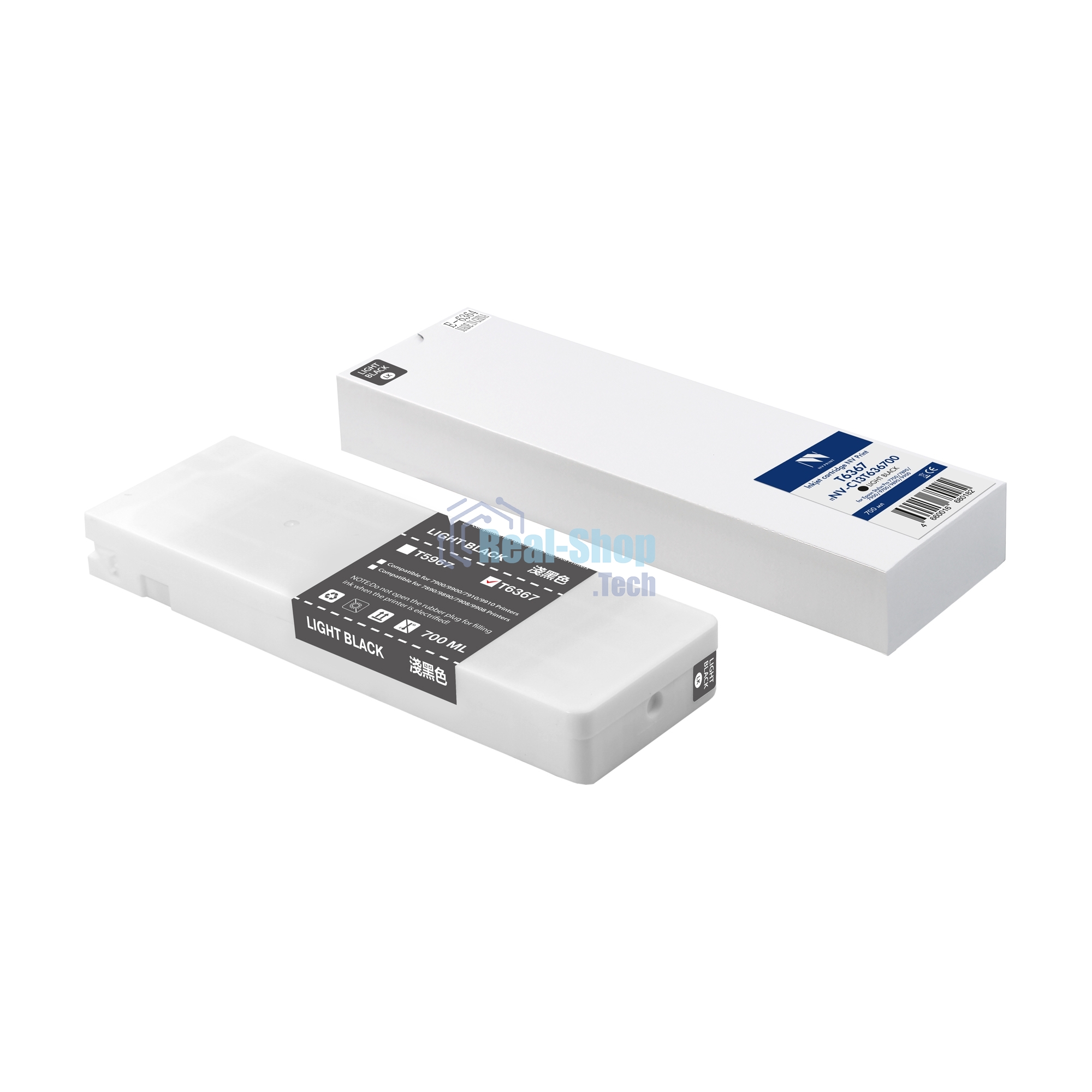 Струйный картридж NVP T6367 (NV-C13T636700) Light Black для Epson Stylus Pro 7700 7890 7900 9700 9890 9900 WT7900 (700 мл) совместимый