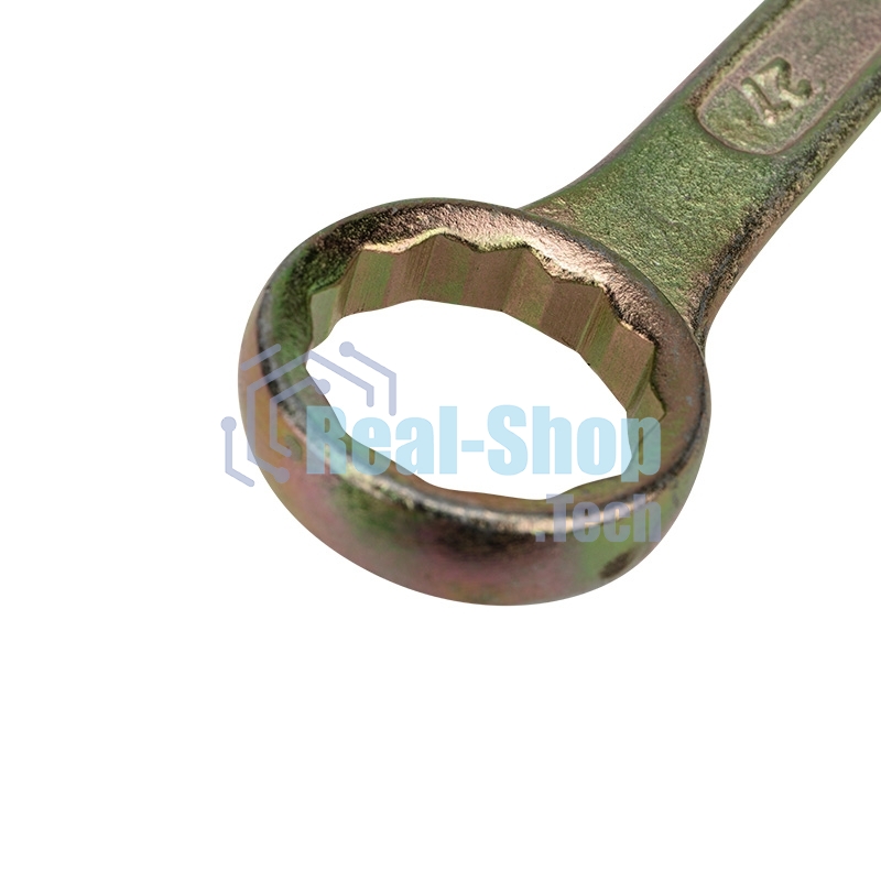 Ключ комбинированный Rexant 27 мм, желтый цинк