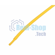 Термоусадочная трубка Rexant 2,0/1,0 мм, желтая, упаковка 50 шт. по 1 м