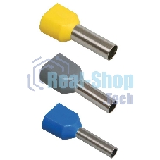 Наконечник-гильза изол. НГИ2 2.5-12 син. (уп.100шт) ИЭК UTE10-D3-3-100