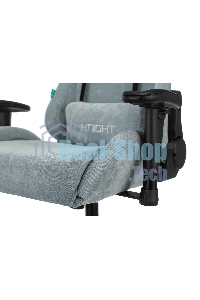 Кресло игровое Бюрократ VIKING KNIGHT LT28 FABRIC серо-голубой крестовина металл/пластик