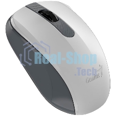 Мышь беспроводная Genius NX-8008S белый/серый, 1200 dpi, радиоканал, USB, кнопки - 3