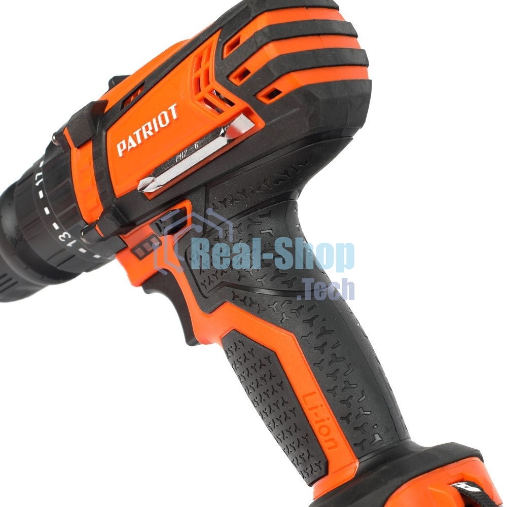 Дрель-шуруповерт аккумуляторная Patriot BR 203UES, Аккумуляторная, 20В, 2 АКБ, Кейс