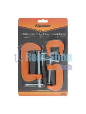 Набор Sparta: струбцины G-образные Sparta 3 шт., 25-50-75 мм