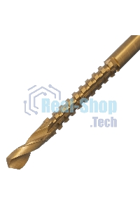 Сверло-фреза Matrix, 6 мм, универсальное, нитридтитановое покрытие, цилиндрический хвостовик