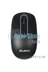 Мышь проводная SVEN RX-90 черный, 1000 dpi, USB, кнопки - 3