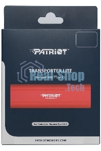 Внешний SSD Patriot Transporter Lite, 2TB, USB 3.2 Gen 2 Type-C, R/W 1000/1000, красный