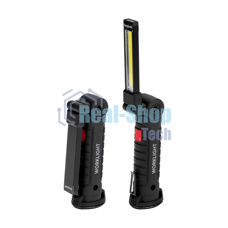 Фонарь многофункциональный Rexant с магнитом, крюком и клипсой, маленький