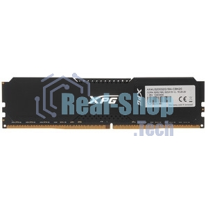 Оперативная память XPG Gaммix D20, DDR4, 32GB (2x16GB), 3200MHz, CL16, UDIMM, с радиатором, черный