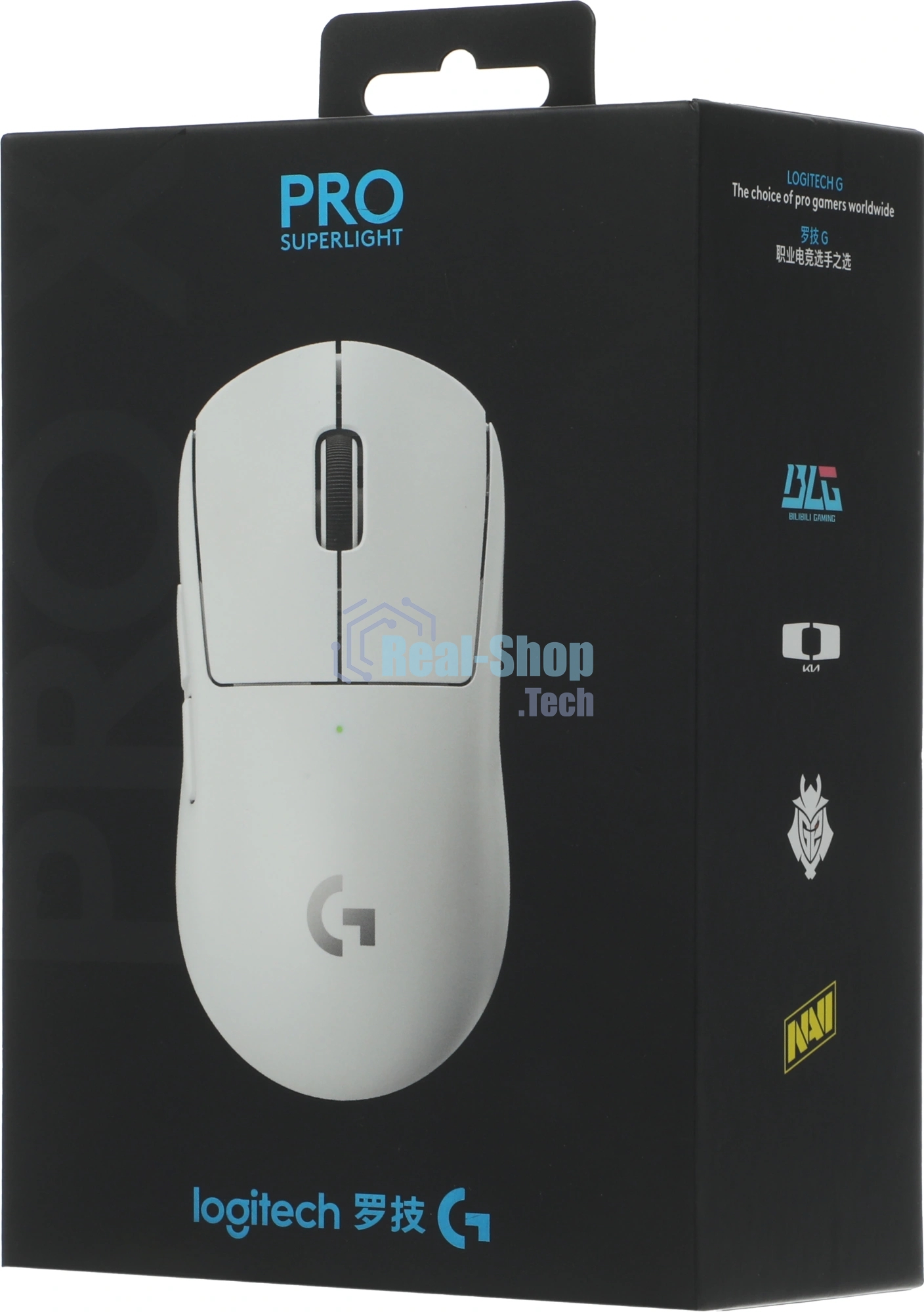 Мышь беспроводная Logitech G PRO X SUPERLIGHT белый, 25600 dpi, радиоканал, USB, кнопки - 5