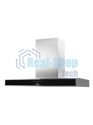 Вытяжка каминная Elikor Агат 90Н-1000-Е4Д нержавеющая сталь/черный, 89.6 см, 1000 куб. м/ч, 59 дБ