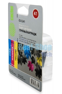 Картридж струйный Cactus CS-CL41 многоцветный (18 мл.) для Canon Pixma MP150/MP160/MP170/MP180/MP210/MP220/MP450/MP460/MP470/iP1200/iP1300/iP1600/iP1700/iP1800/iP190