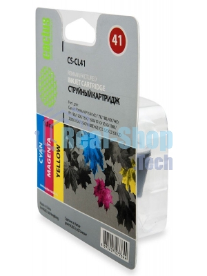 Картридж струйный Cactus CS-CL41 многоцветный (18 мл.) для Canon Pixma MP150/MP160/MP170/MP180/MP210/MP220/MP450/MP460/MP470/iP1200/iP1300/iP1600/iP1700/iP1800/iP190