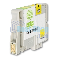 Картридж струйный Cactus CS-EPT0554 желтый (10 мл) для Epson Stylus RX520/Stylus Photo R240