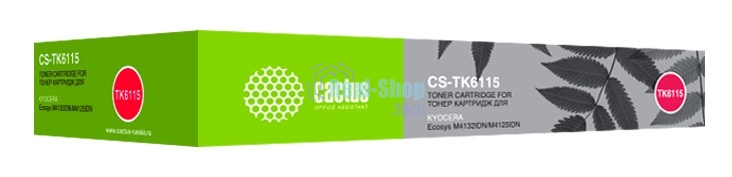 Картридж лазерный Cactus CS-TK6115 черный (15000 стр.) для Kyocera Ecosys M4125idn/M4132idn