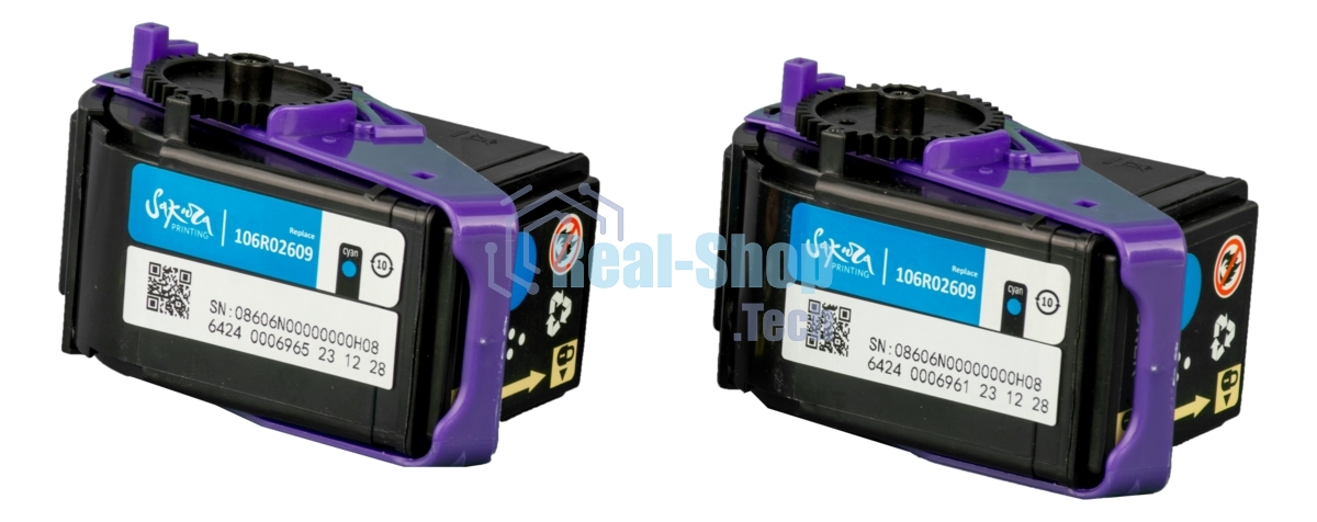 Картридж лазерный Sakura 106R02609 для Xerox Phaser 7100, голубой, 9 000 к. (в комплекте 2 шт., на 4 500 к. каждый)