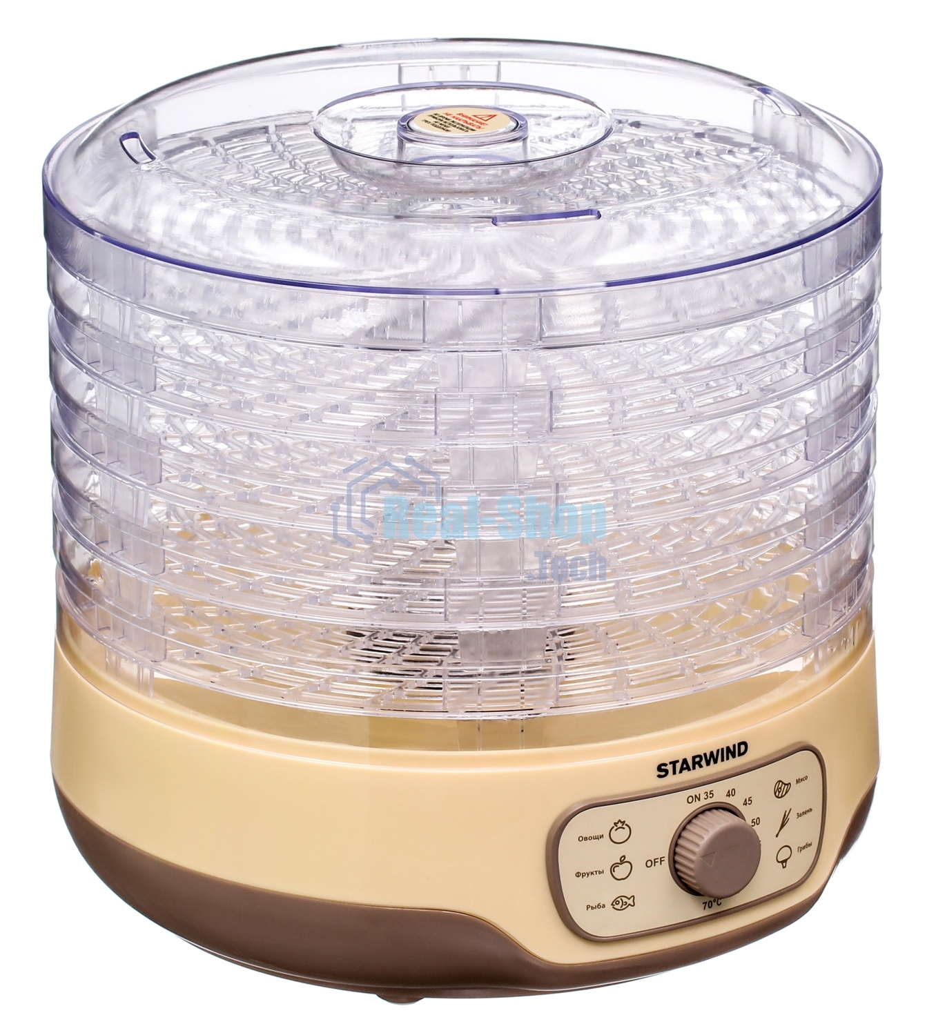 Сушка для фруктов и овощей Starwind SFD2520 5под. 250Вт белый