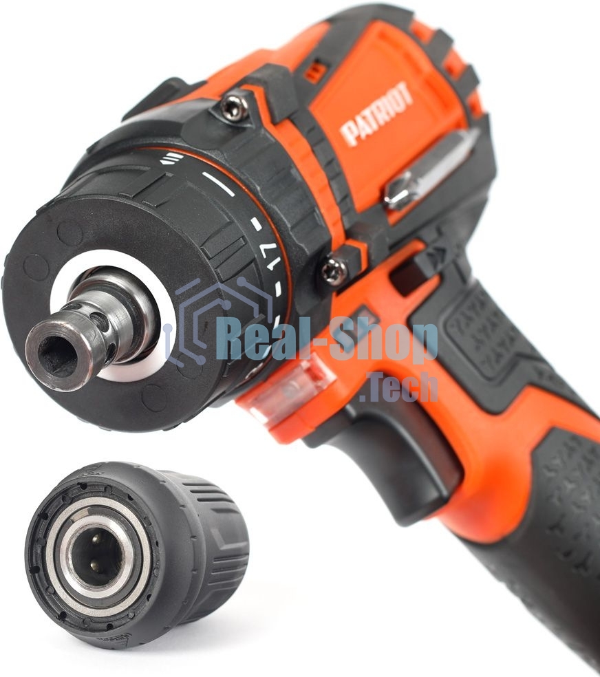 Дрель-шуруповерт аккумуляторная Patriot BR 203UES, Аккумуляторная, 20В, 2 АКБ, Кейс