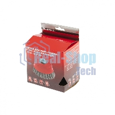 Щетка для УШМ, 125 мм, М14, Чашка, двухрядная, крученая проволока 0,5 мм Matrix