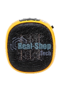 Тепловентилятор керамический Denzel DTFC-700 портативный, черный/желтый, 700 Вт, 10 м2, цифровой термостат