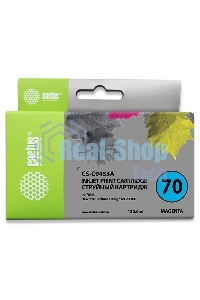 Картридж струйный Cactus CS-C9453A пурпурный для №70 HP Designjet Z3100 (130ml)