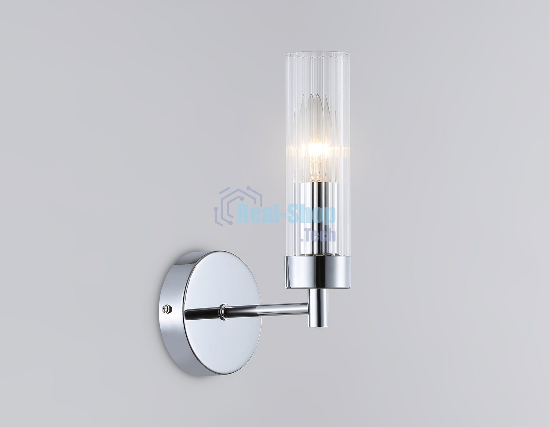 Настенный светильник Ambrella light LH55154 CH/CL хром/прозрачный E14 max 40W 155*100*245