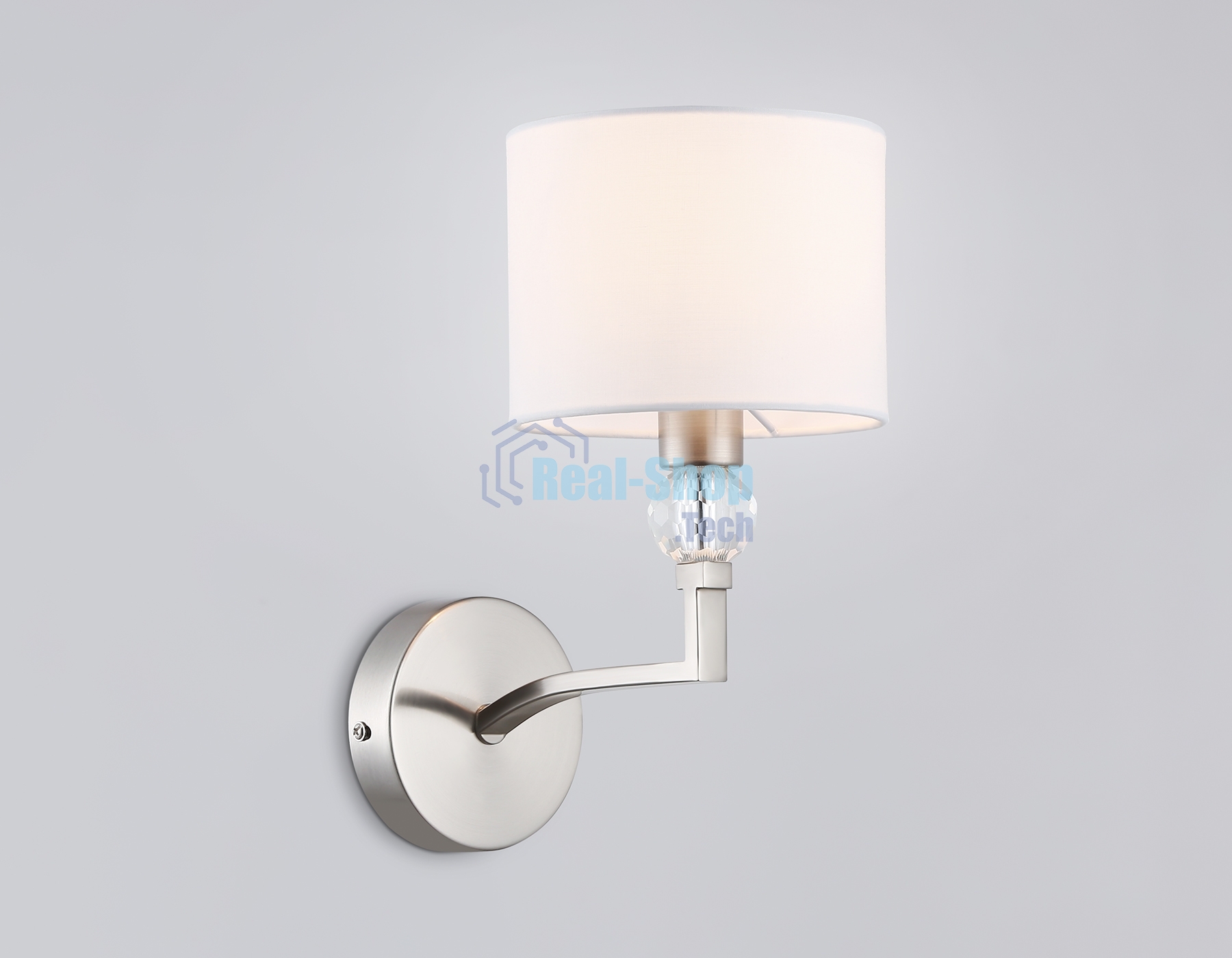Настенный светильник Ambrella light LH71125 SN/WH никель/белый E14 max 40W 220*140*250
