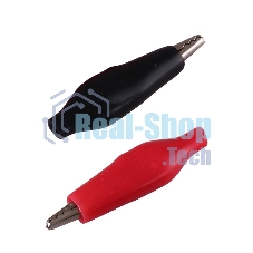 Зажим крокодил в изоляторе Rexant, длина 40 мм, ток 5A, 2 шт., пакет БОПП