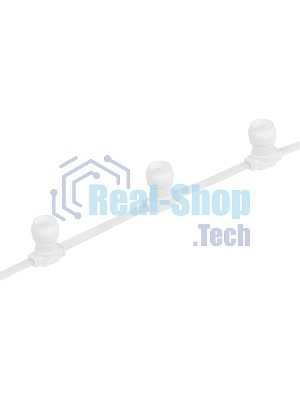 Гирлянда Neon-night Belt-Light 2 жилы шаг 15 см патроны e27 влагостойкая IP65 белый провод