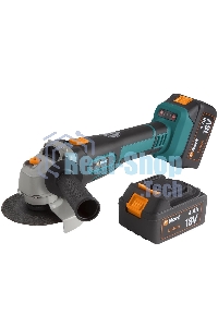 Угловая шлифовальная машина аккумуляторная Bort BWS-18Li-125 Диам. диска 125 мм; Аккумулятор 4 А.ч; Скорость холостого хода 4 000 - 9 000 об/мин;