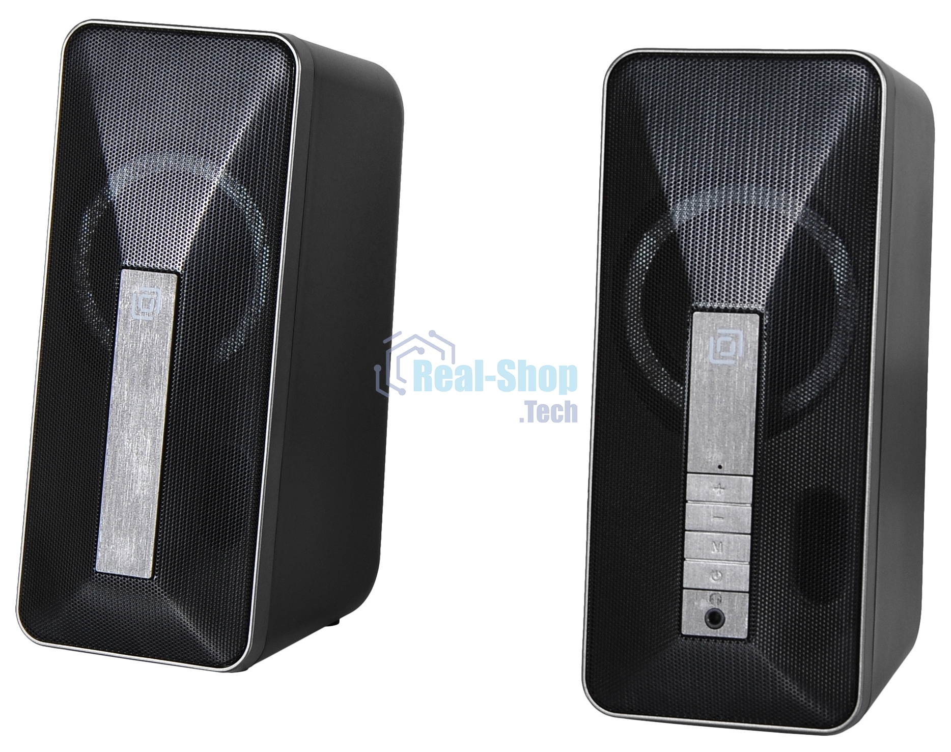 Портативная колонка Oklick OK-130 2.0 черный BT