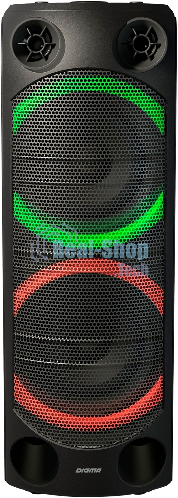 Минисистема Digma D-MC1720 черный 500Вт FM USB BT micro SD