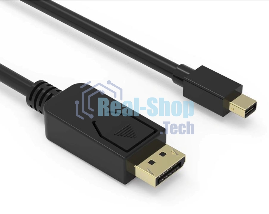 Кабель аудио-видео Buro MDP-DP miniDisplayport (m)/DisplayPort (m) 1.5м. позолоченные контакты черный